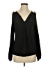 Ramy Brook Black Long Sleeve Silk Top Size XS - photo 1