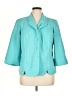 Leslie Fay 100% Polyester Teal Blazer Size 16 (petite) - photo 1