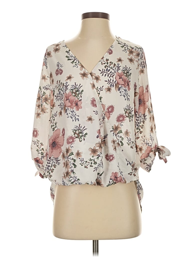 Pre-owned West Kei 3/4 Sleeve T-shirt In White