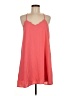Very J 100% Polyester Solid Orange Casual Dress Size M - photo 1