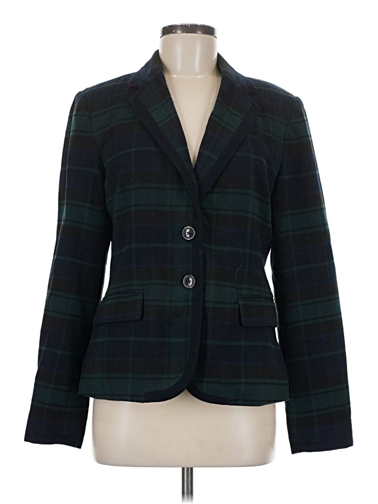 Pre-owned Merona Blazer Jacket In Green
