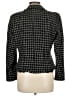 Anne Carson Houndstooth Black Silk Blazer Size M - photo 2