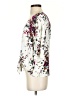 LUQ 100% Rayon Floral Ivory 3/4 Sleeve Blouse Size S - photo 5