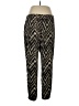 Sun & Shadow Chevron-herringbone Gold Casual Pants Size L - photo 2