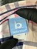 Bella Bliss Plaid Ivory Tan Long Sleeve Button-Down Shirt Size 7 - photo 3