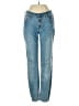 Free People Stripes Blue Jeans Size 26 waist - photo 1