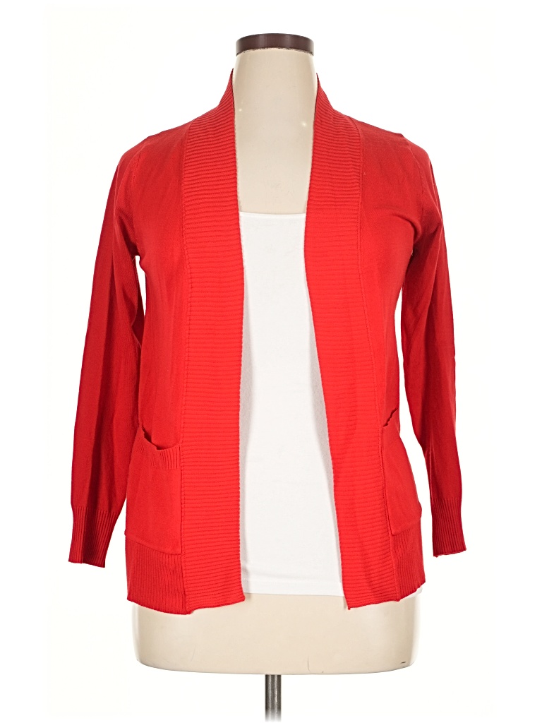 Pre-owned Doublju Cardigan Sweater In Red