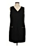Christopher & Banks Solid Black Casual Dress Size M - photo 1