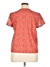 Unbranded 100% Polyester Hearts Orange Short Sleeve Blouse Size XL - photo 2