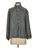 Max Studio 100% Polyester Polka Dots Green Long Sleeve Blouse Size XS - photo 1