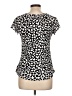 Diana Belle Black Short Sleeve Blouse Size L - photo 2