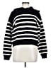 TRUTH BY REPUBLIC Stripes Black Pullover Sweater Size M - photo 1