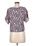 Leith 100% Rayon Animal Print Pink Short Sleeve Blouse Size M - photo 2