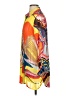 Anna Kay 100% Polyester Print Orange 3/4 Sleeve Blouse Size 2 - photo 5