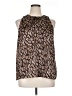 Vince Camuto 100% Polyester Brown Sleeveless Blouse Size XL - photo 1