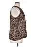 Vince Camuto 100% Polyester Brown Sleeveless Blouse Size XL - photo 4
