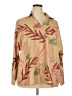 Unbranded 100% Polyester Tropical Tan Long Sleeve Blouse Size 3X - photo 1
