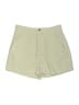 Shein 100% Polyester Solid Green Shorts Size 6 - photo 1