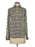Banana Republic 100% Polyester Print Ivory Long Sleeve Blouse Size XXS - photo 1