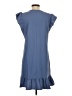Unbranded 100% Polyester Solid Blue Casual Dress Size S - photo 2