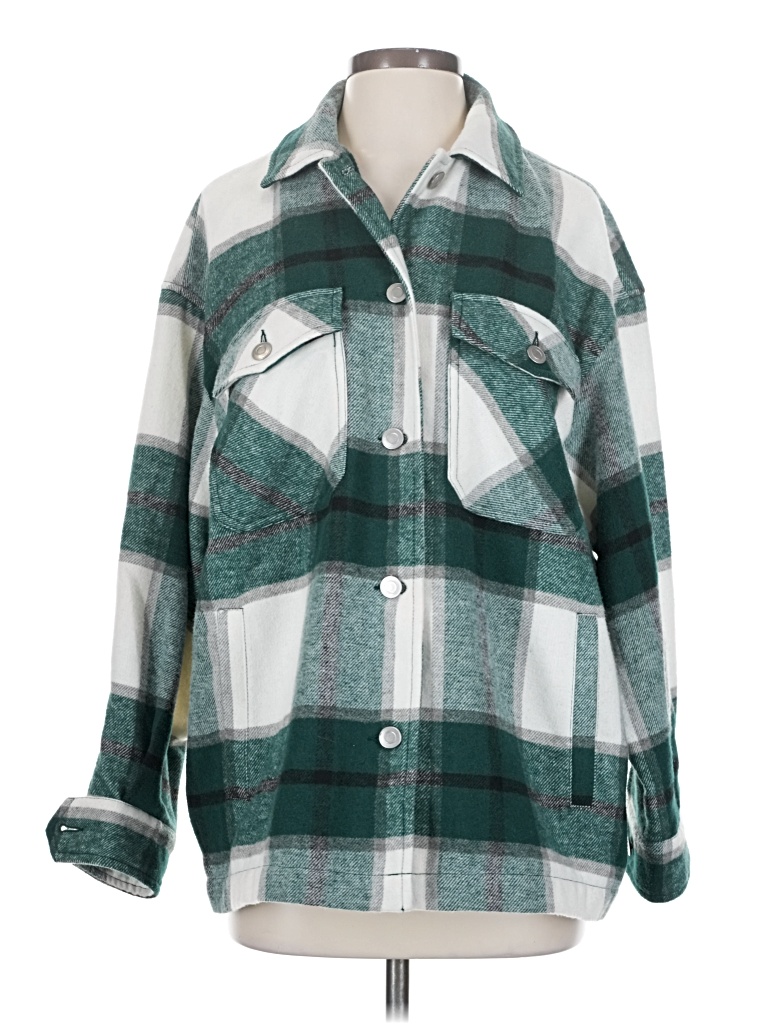 Pre-owned Zara Jacket In Green