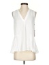 Vince Camuto 100% Polyester White Sleeveless Blouse Size XS - photo 1