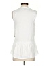 Vince Camuto 100% Polyester White Sleeveless Blouse Size XS - photo 2