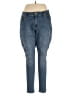 Levi's Solid Blue Jeans Size 16W - photo 1