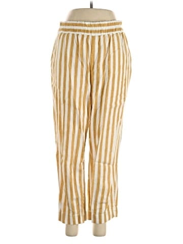 Madewell Tapered Huston Pull-On Crop Pants in Stripe (view 1)