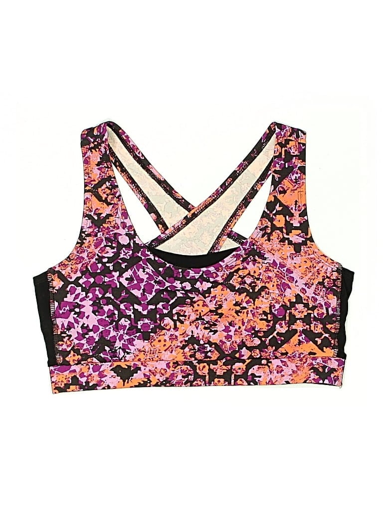 Pre-owned Gaiam Swimsuit Top Purple Swimwear