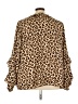Torrid 100% Polyester Brown Long Sleeve Blouse Size 4X Plus (4) - photo 2