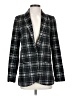 Ichi 100% Polyester Plaid Gray Blazer Size EU 36 / US 6 - photo 1