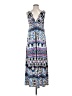 Natori Print Blue Casual Dress Size XXSEstimated - photo 1
