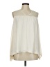 Parker 100% Silk Ivory Sleeveless Silk Top Size M - photo 1