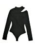 Le Lis 100% Polyester Black Bodysuit Size M - photo 2