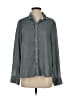 Bella Dahl Metallic Gray Long Sleeve Button-Down Shirt Size S - photo 1