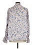 Cunlin Floral Blue Long Sleeve Blouse Size M - photo 2