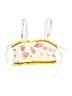 Mochi Yellow White Swimsuit Top Size M - photo 1