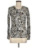 Pierri Animal Print Ivory Pullover Sweater Size M - photo 1