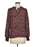 Ann Taylor LOFT 100% Polyester Animal Print Pink Long Sleeve Blouse Size XS - photo 1