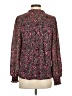 Ann Taylor LOFT 100% Polyester Animal Print Pink Long Sleeve Blouse Size XS - photo 2
