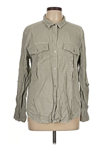 CALVIN KLEIN JEANS Long Sleeve Button-Down Shirt (view 1)