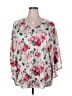 Crazy Train Pink 3/4 Sleeve Blouse Size 2X - photo 1