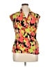 Chaus Graphic Orange Sleeveless Blouse Size XL - photo 1