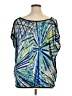 DressBarn Blue Sleeveless T-Shirt Size 1X - photo 2