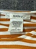 Esley 100% Polyester Stripes Orange Casual Dress Size M - photo 7