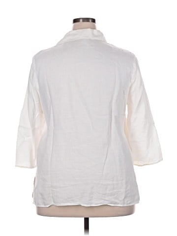 Sarah Spencer 3/4 Sleeve Button-Down Shirt (view 2)