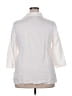 Sarah Spencer White 3/4 Sleeve Button-Down Shirt Size 18W - photo 2