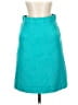J.Crew 100% Polyester Solid Teal Casual Skirt Size 2 - photo 1