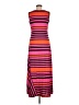 Assorted Brands Stripes Pink Casual Dress Size M - photo 2